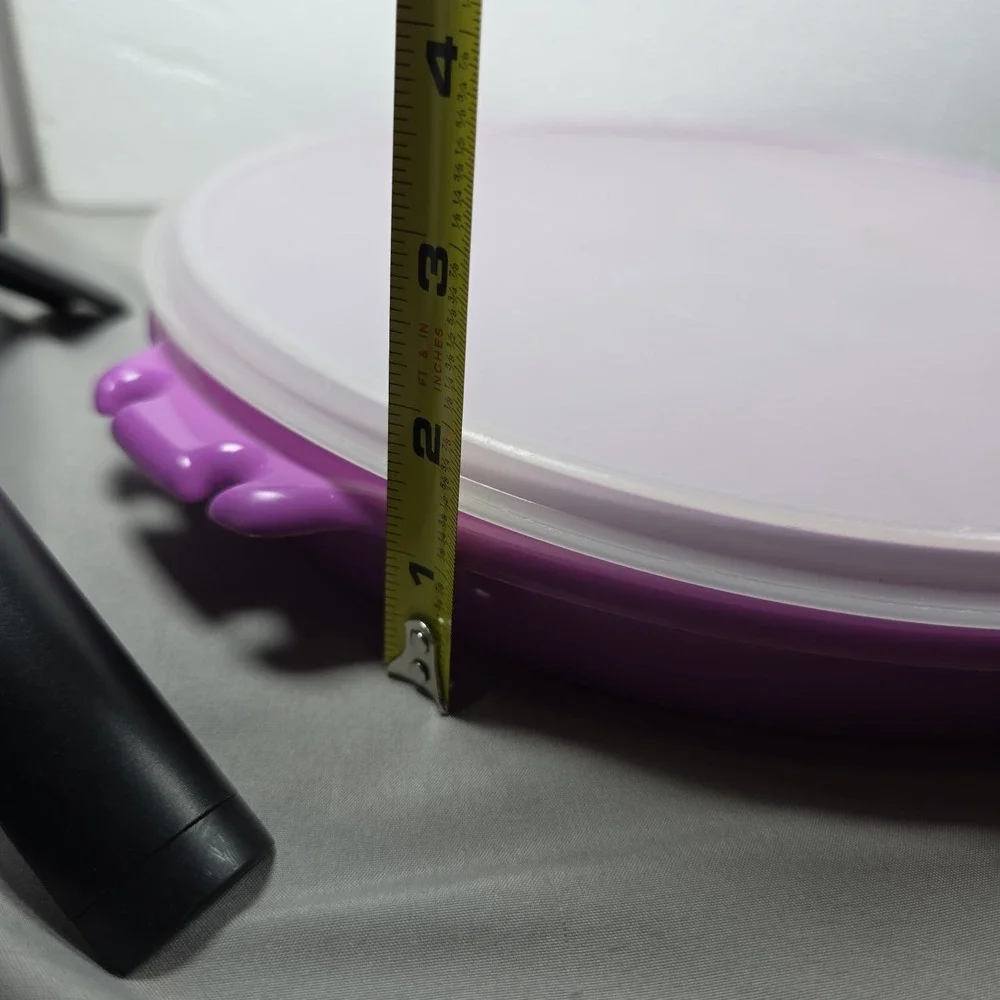 Vintage Purple Tupperware Large  Divided Serving Tray-Tacos, Veggies, Condiments